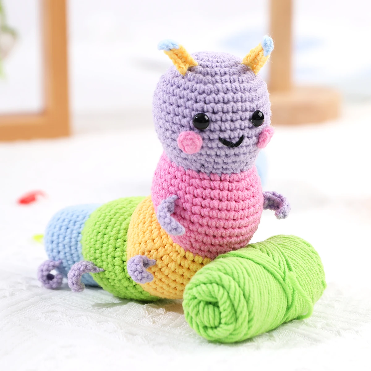 Colorful Caterpillar Crochet Doll Kit 1
