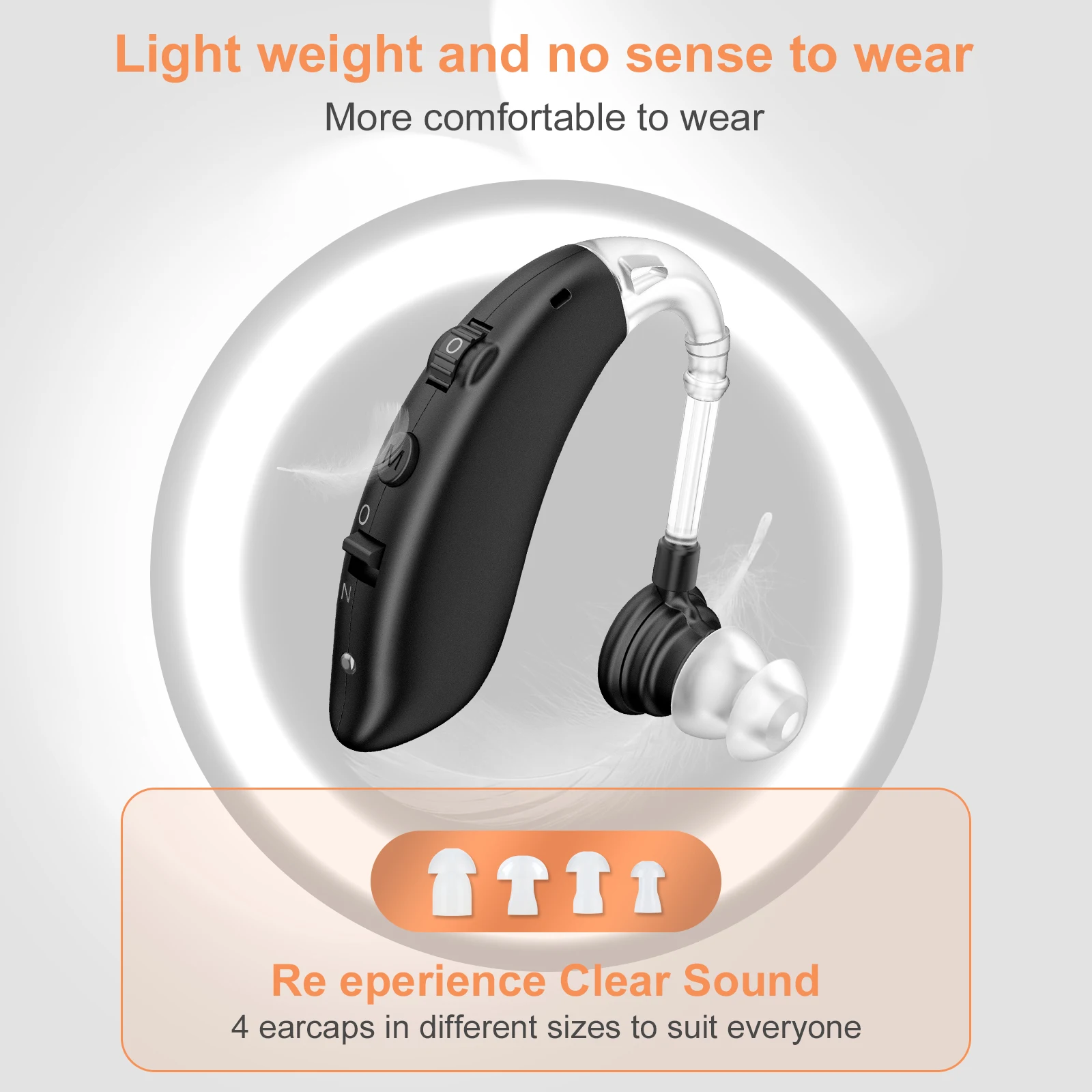Invisible Sound Amplifiers BTE Deaf The Listening Hearing Amplifiers  Portable Elderly  Hearing Amplifiers 4
