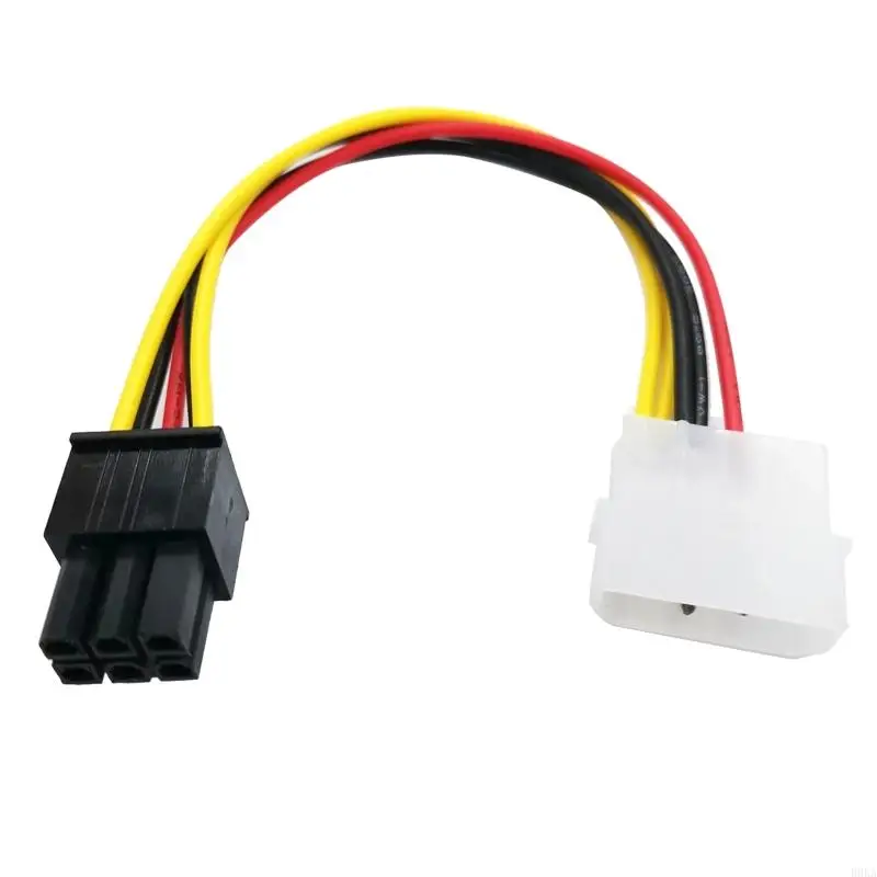 4 Pin Molex to 6 Pin Graphics Card 6P Line Power Supply Line 4p Molex To 6p 2PCS