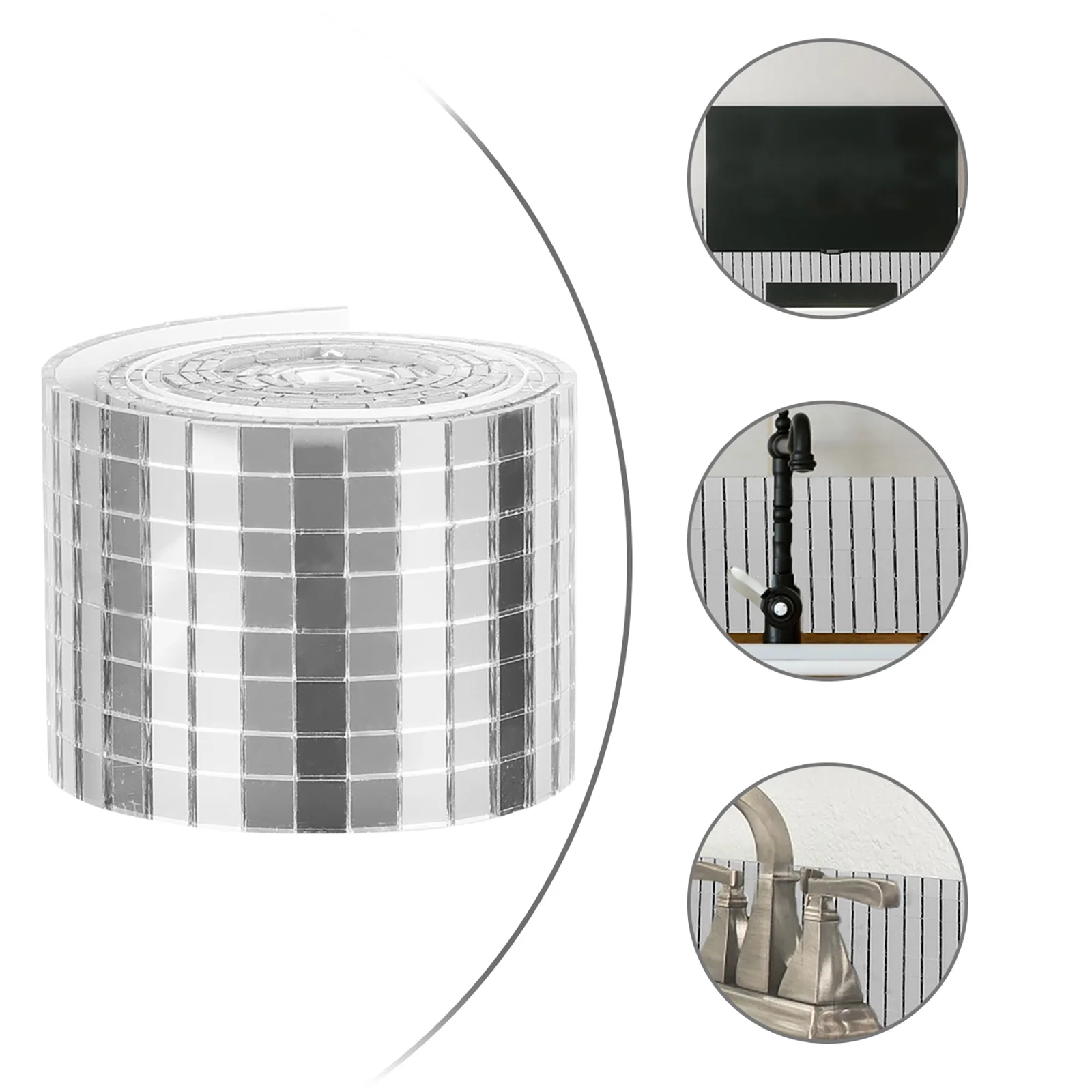 

Self-adhesive Glass Mini Square Mirror Mosaic Sticker Mosaic Wall Sticker