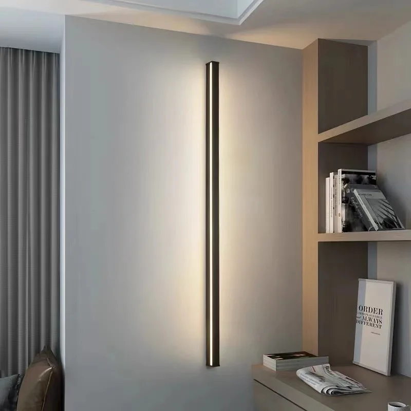 Superlong Minimalist LED Wall Light AC85~265V 200CM Line Sconce Lamp For Indoor TV Background Aisle Living Room Villa Decoration led light led wall lamp wall light