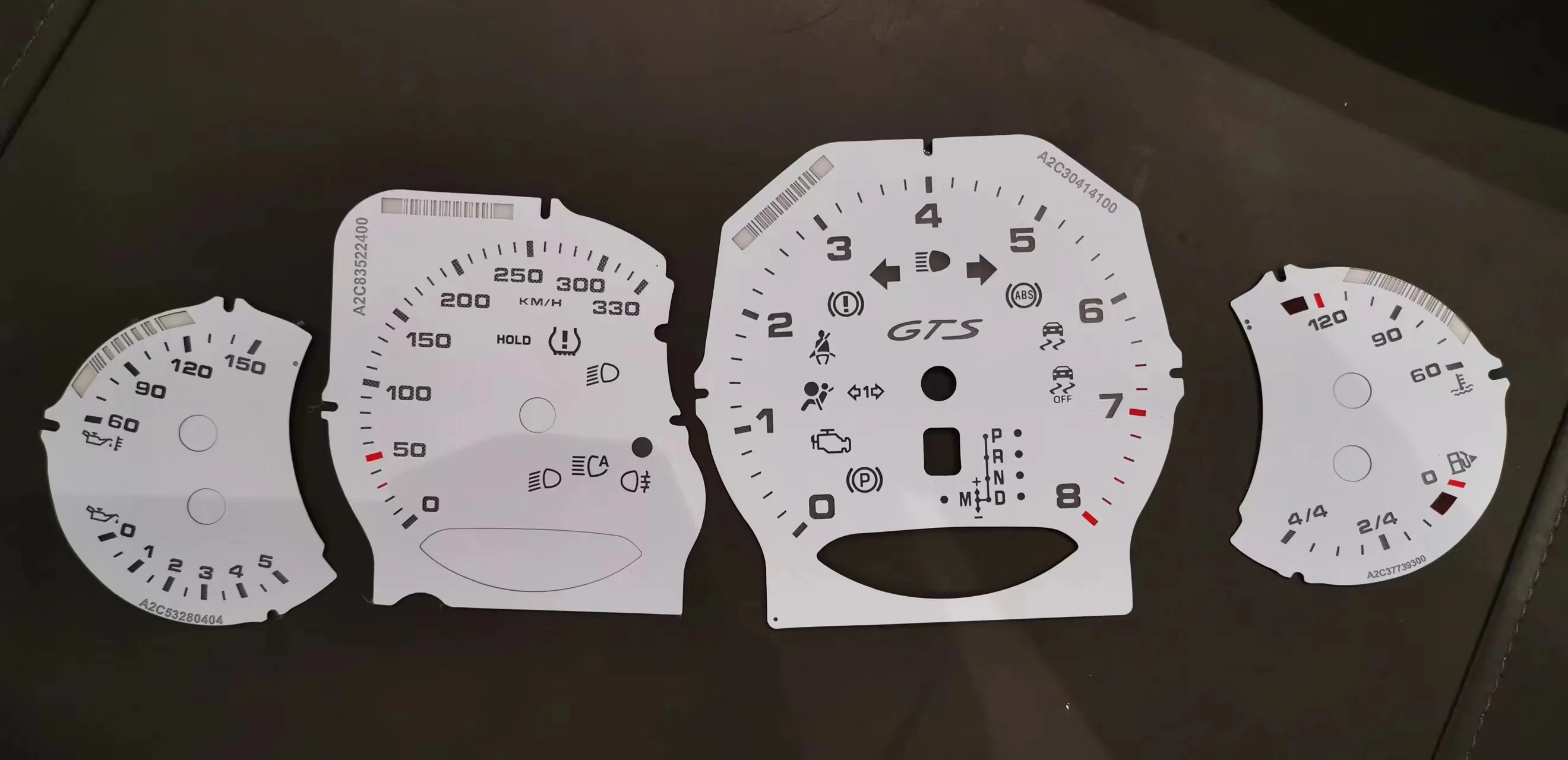 Instrument Cluster Overlay Speedo Tacho Disc Dials For Porsche Panamera