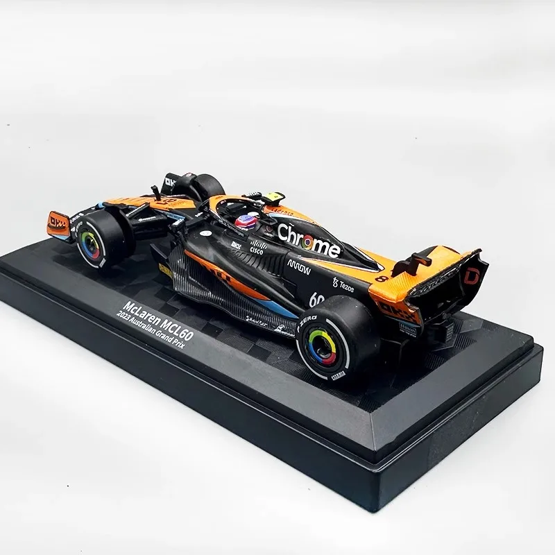 1:43 MCL60 2023 4  Lando Norris P2 영국 GP Mclaren F1 81 오스카 피아스트 디캐스트 합금 모델 컬렉션 클래식 러브 취미