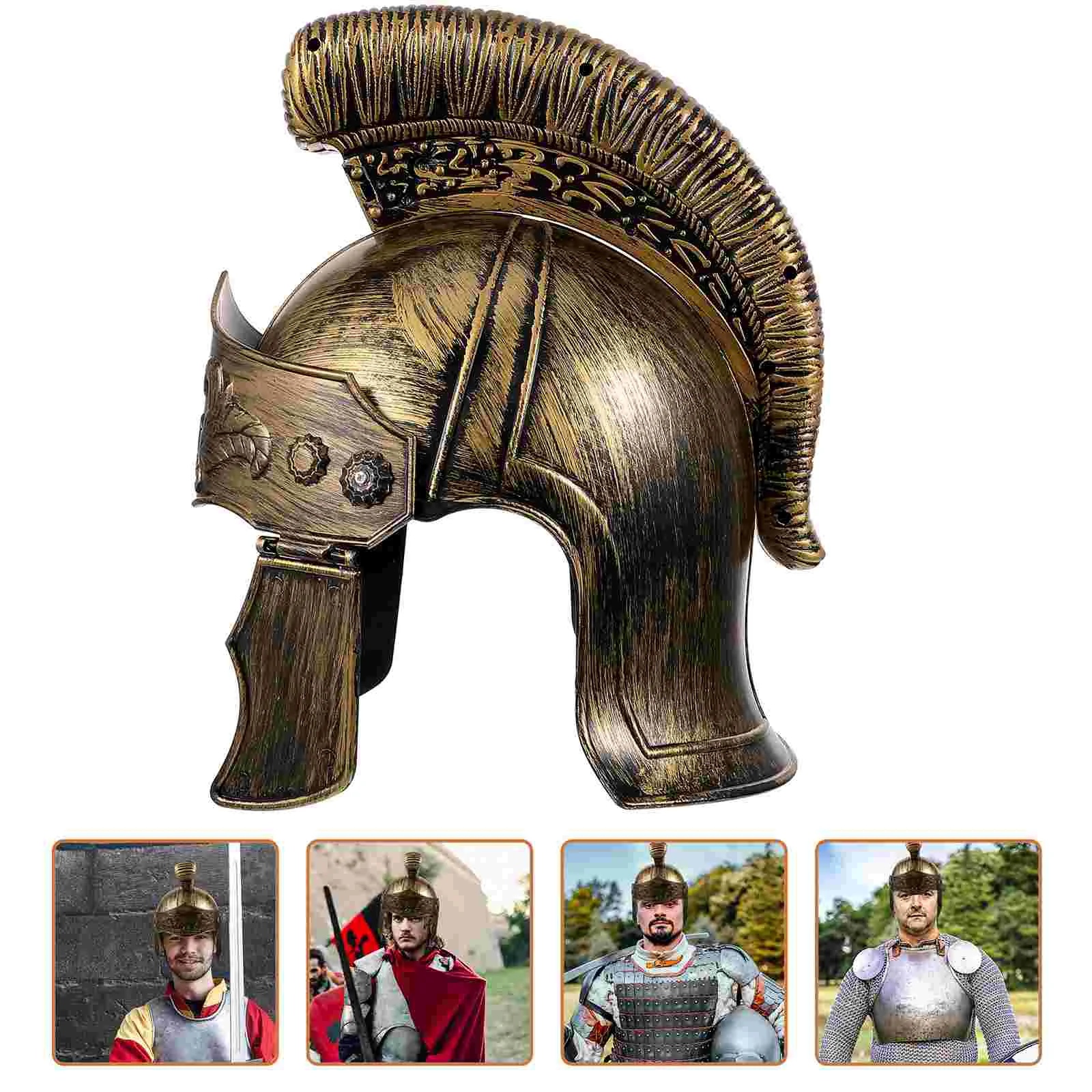 Party Hat Spartan Roman Soldier Lightweight Breathable Headgear for Party