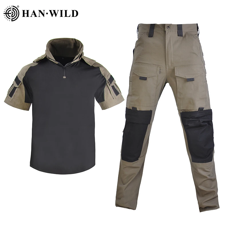 

Мужская тактическая Униформа костюм Multicam Airsoft, походная рубашка, армейские брюки-карго, боевые комплекты, износостойкая одежда Softair для кемпинга и охоты