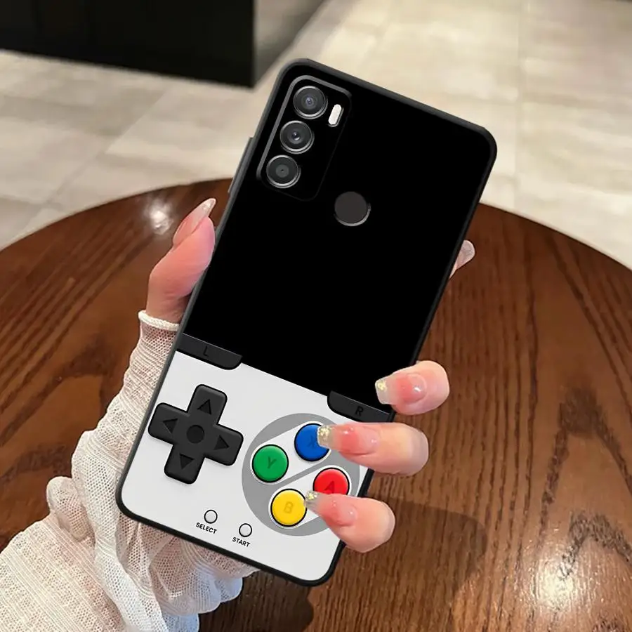 Black Soft Phone Cover | Retro Design Case