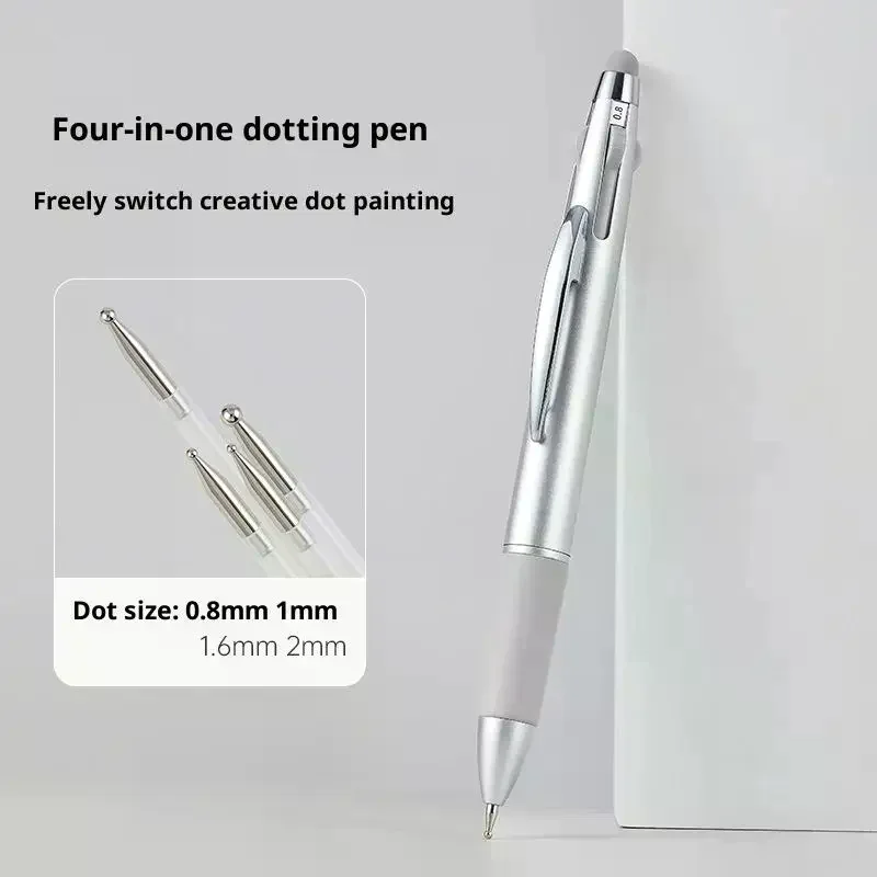 4in1 네일 도팅펜 네일아트 도팅 도구 볼펜 디자인 네일아트 팁 도트 페인트 매니큐어 키트