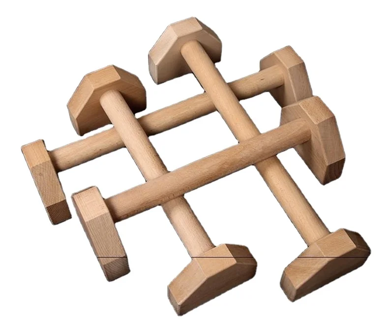 Wood Parallettes Handstand Pushups Non-Slip exercise arm Push-Ups