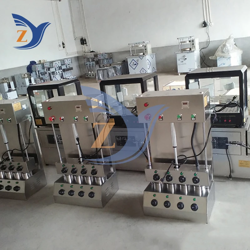 Sweet Barrel Pizza Forming Machine Cone Hand Hold Automatic Small 4-Head Spiral Hand-held Stainless Steel Shell Conch Equipment