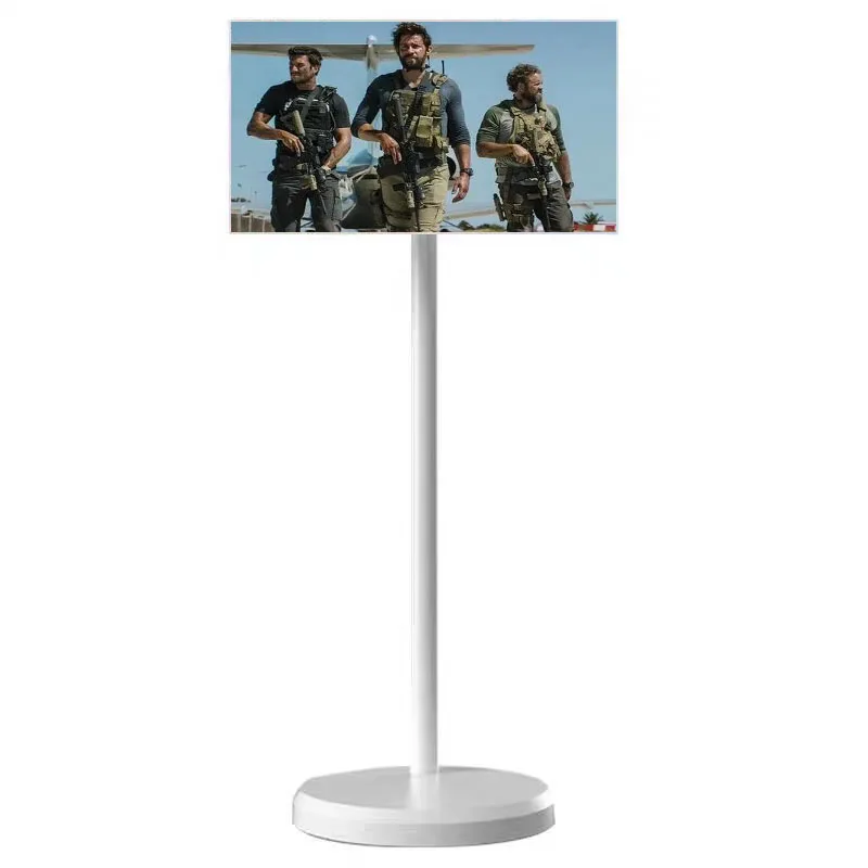 Guangzhou display rotatable 32 inch floor standing portable vertical smart TV for fitness game smart display