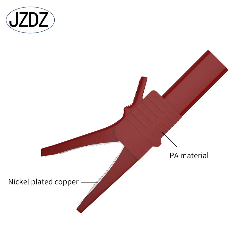 Alligator Clips Test Clip JZDZ 2PCS 32A 1000V Crocodile Alligator Folders Safety Test Clips For 4MM Shrouded Banana Plug J.60039
