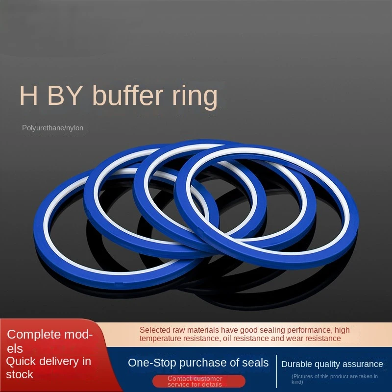 

Hby Type Buffer Ring Oil Seal Sealing Ring For Shaft Polyurethane Wear-Resistant Model Complete 40-180 Blue Buffer Ring