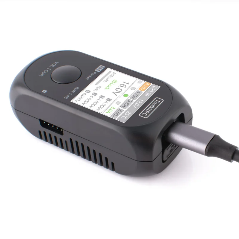 ToolkitRC M4Pocket 1-4S Lipo LiHV LiFe Lion Battery Charger 80W 5A Smart Balance Charger input USB-C XT30 XT60 Output thumbnail 4