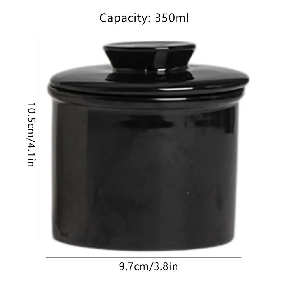 350 ml Französischer Buttertopf Keramik Butterdosen Glocken-Stil Butterbehälter mit Deckel Käsebox Öltank Küchenbedarf