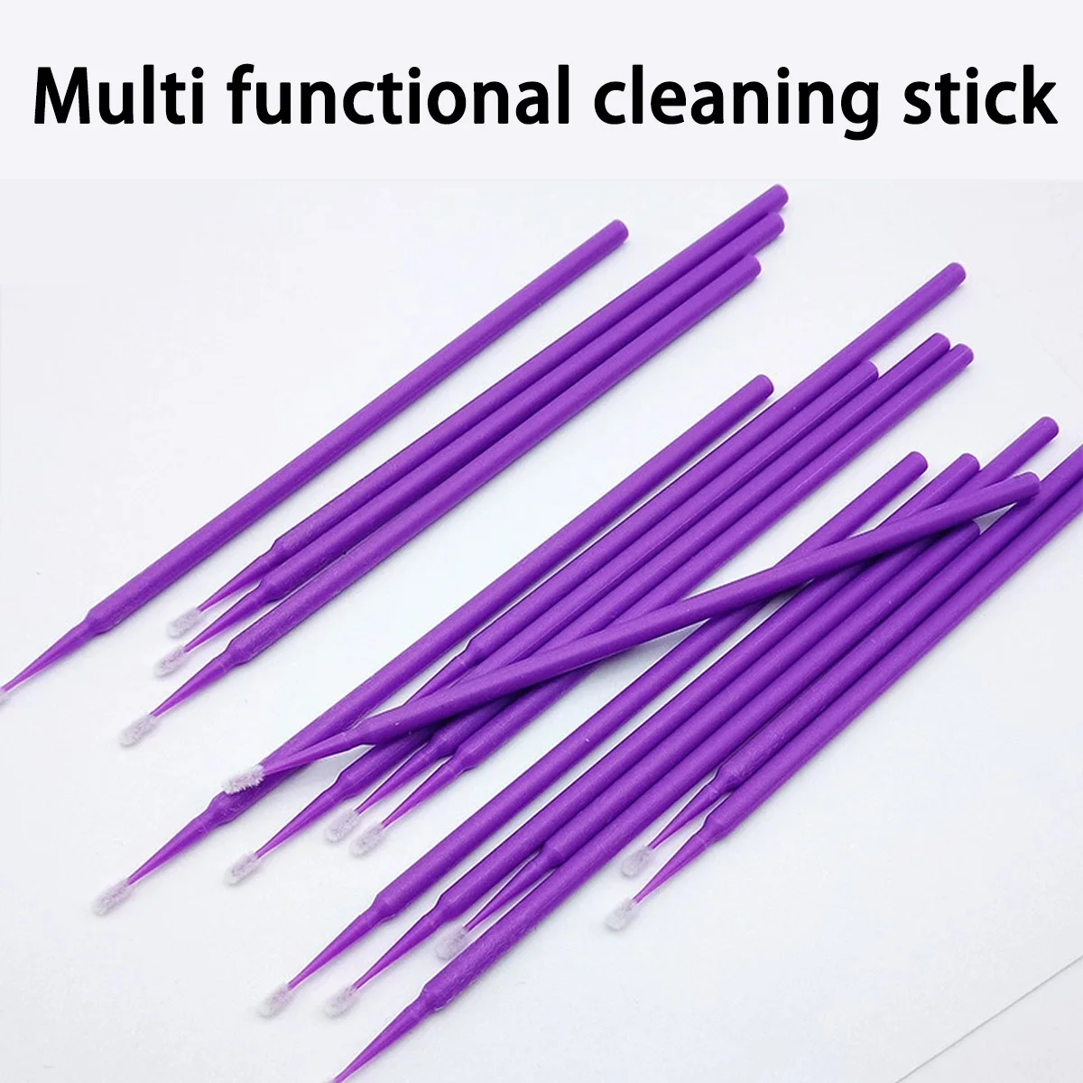 100pcs Paint Micro Brush Head Mini Car Cleaning Detail Brush Multi-Purpose Brush Eyelash Extension Cleaning Swab Makeup Tool 2
