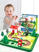  Little Red Riding Hood Smart Hide&Seek Board Games With Solution Skill-Building Puzzle Logic Game IQ Training Toy Children Gift 