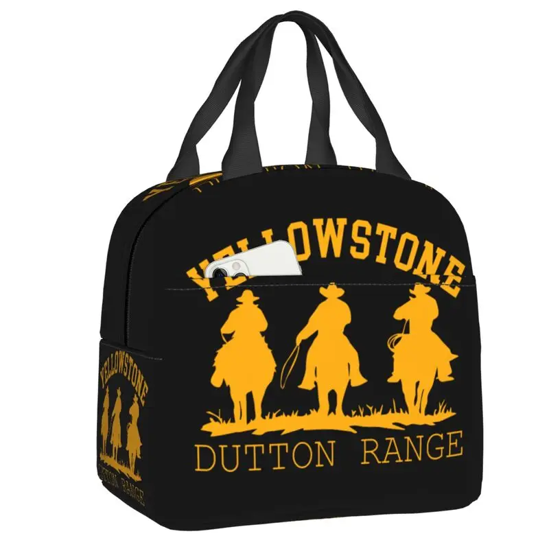 

Yellowstone Lunch Bag Women Dutton Ranch Portable Cooler Thermal Insulated Lunch Box for School Multifunction Food Bento Box