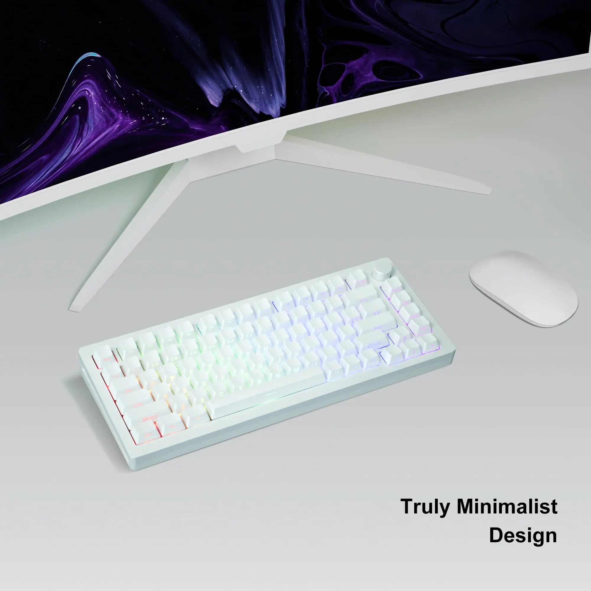 Perfil Pbt Keycap do Oem Lado Branco Impresso Keycap Brilho Dobro do Tiro Através de Keycaps 136 Chaves para Interruptores do mx Teclados Mecânicos - Imagem 2