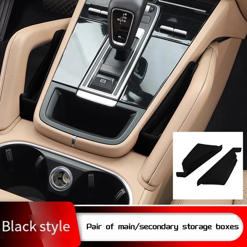 Car Center Console Space Storage Box Central Armrest Storage Box Container Organizer For Porsche Cayenne 2011-