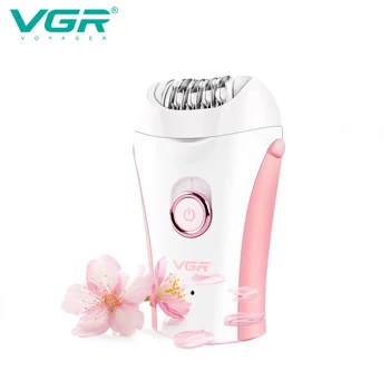 VGR Depilazione Professionale Epilatore Elettrico Corpo della gamba Ricaricabile Ascelle Portatile Due velocità Epilatore per donna V-705 1