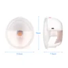 Electric Breast Pump Wearable Hands Free Silent Pain Free Feeding Pump 3 Modes 9 Suction Levels 150ml Capacity for Home Office 5