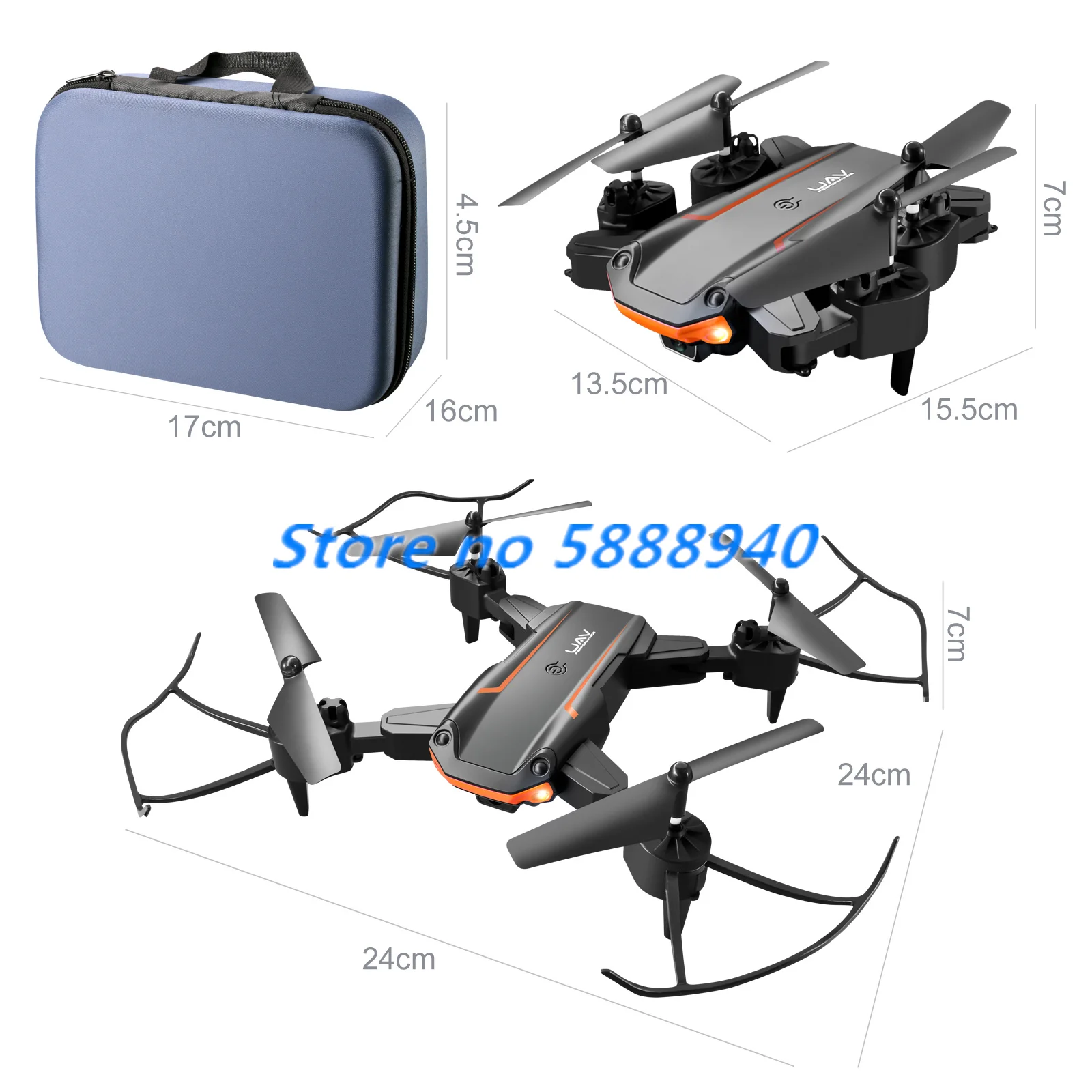 4K HD Dual Camera RC Dron Mini Drone Three-way Infrared Obstacle Avoidance Altitude Hold Mode Foldable RC Quadcopter With Bag To RC Quadcopter luxury