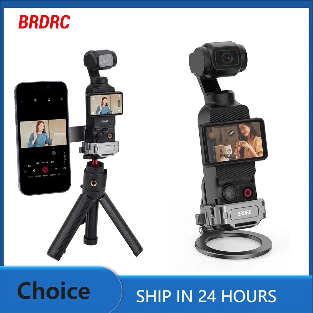 BRDRC Supporto magnetico per DJI Osmo Pocket 3, staffa di espansione