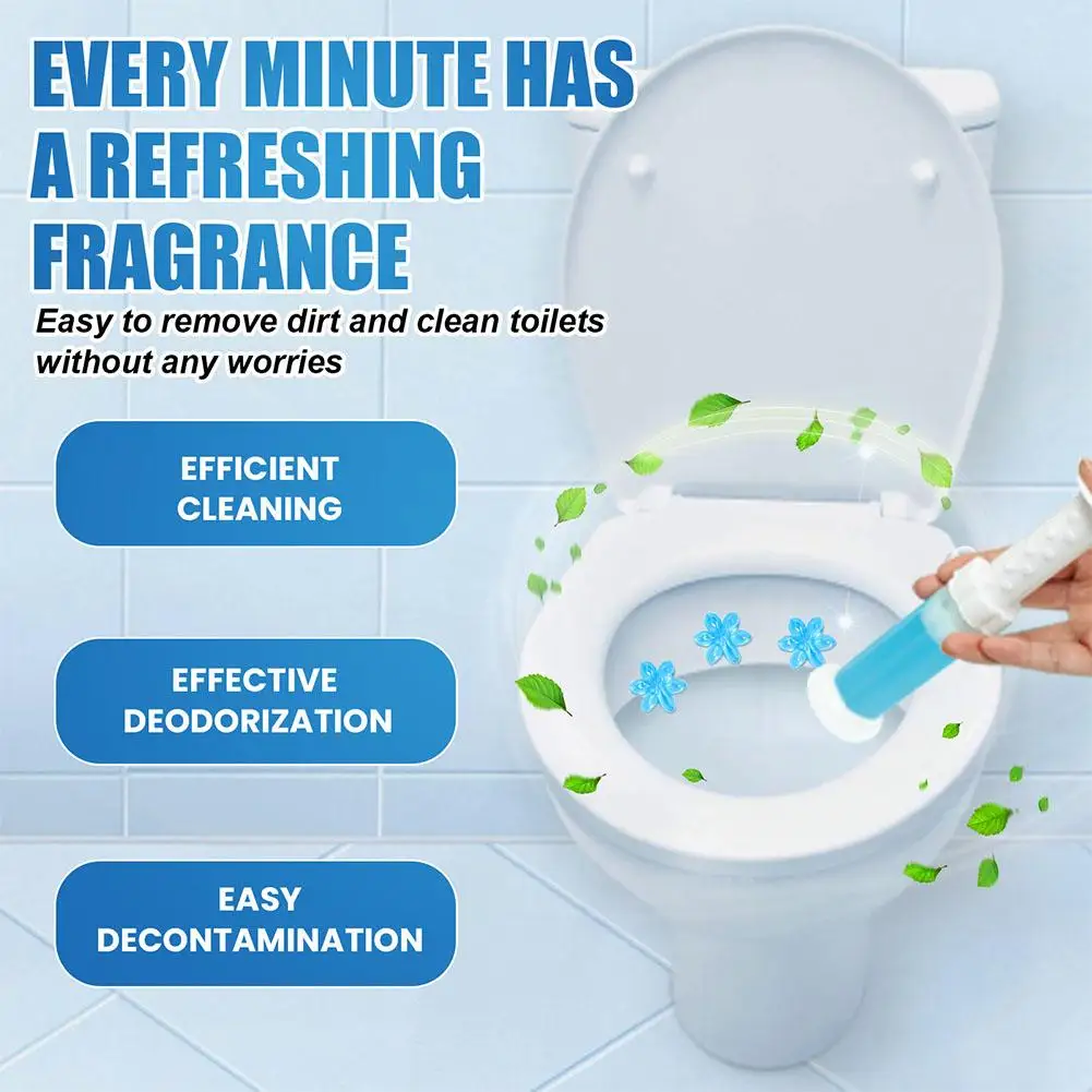 65ml*3pcs Flower Aroma Toilet Cleaning Gel Toilet Deodorant Household Cleaner Cleaning Tool Removing Aroma A6r1