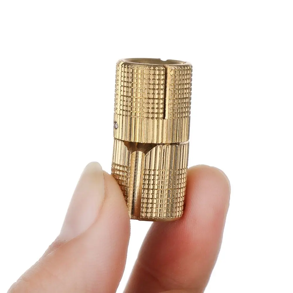 Brass Hinges Furniture Hinges 8-18mm Cylindrical Cabinet Invisible Door 1pc