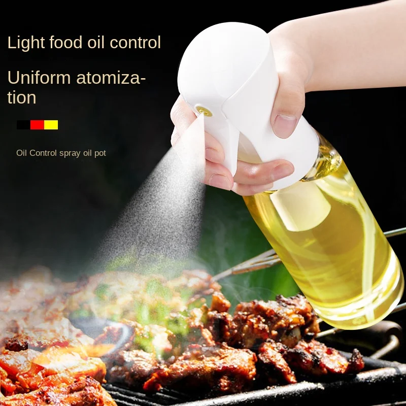 Oil kettle home kitchen air fryer oil pot cooking oil cans control spray atomized plastic small kettle