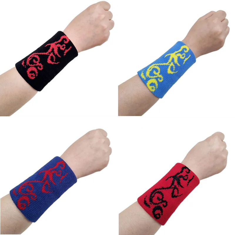 

1PC Wrist Support Colorful Cotton Unisex Sport Sweatband Wristband Tennis Volleyball Basketball Gym Sport Safety Wrist Protector