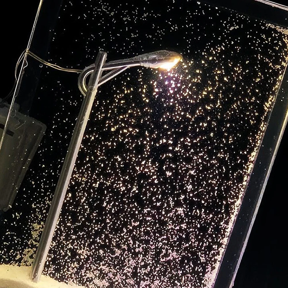 Snow Scene Night Light Christmas Snow Simulation Handcrafts Snowy Street Night Lamp Decor Arts Crafts Night Street Desktop Lamps