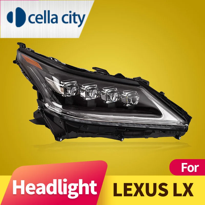 

Headlight Assembly for LEXUS LX570 2016-2019 LED DRL LED Turn Signal LED Dual Beam Lens Automotive Accessories