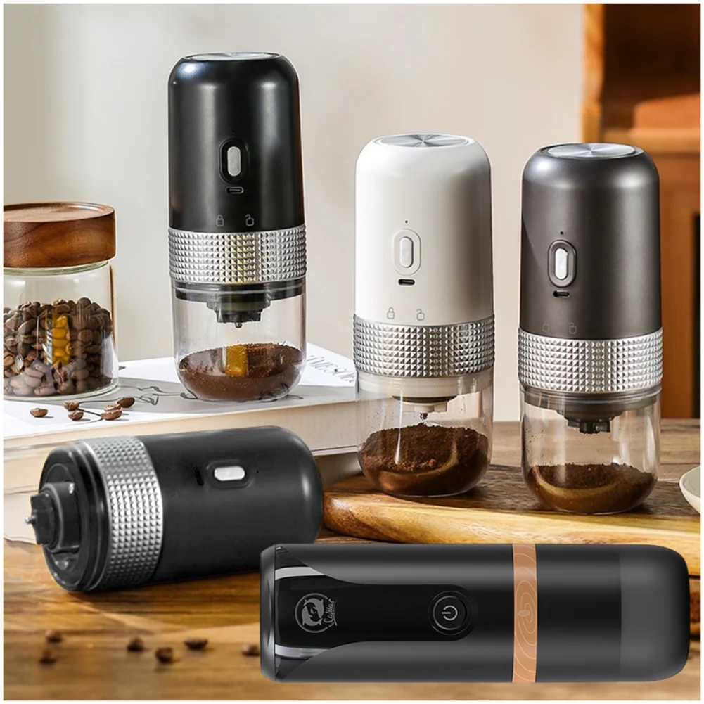 120ml Capsule Coffee Machine USB Charging Stainless Steel Coffee Maker Machine Portable Mini Automatic Cleaning for Home Office