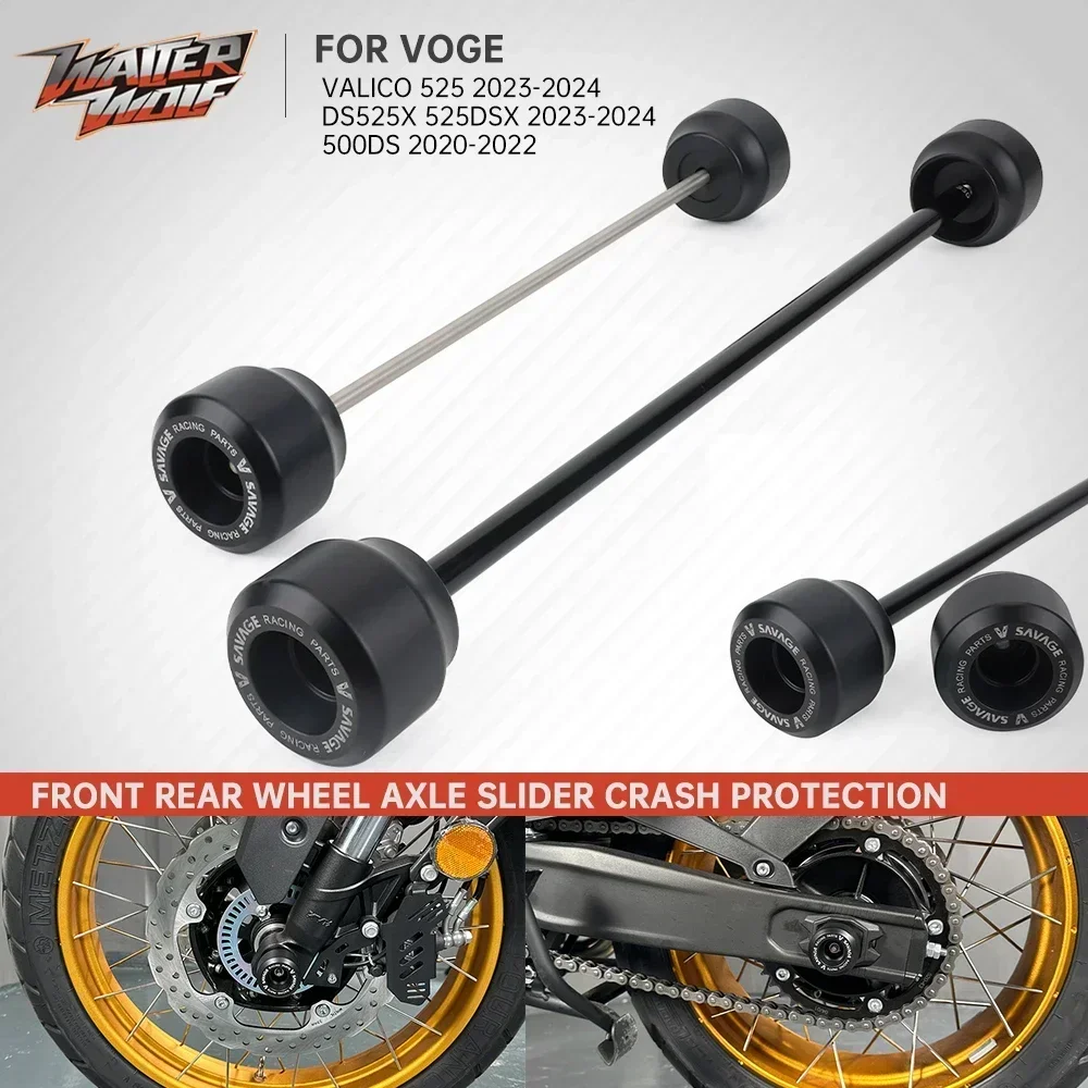 오토바이 차축 휠 슬라이더, 충돌 슬라이더, 스윙 암 스핀들 낙하 방지, VOGE DS525X Valico DSX 525 500DS 525X 용, 525DSX