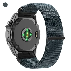 Universal Nylon Loop Strap | Quick Release Wristband with Enhanced Durability (22mm/26mm) - QuickFit 22mm (1 - Grey)