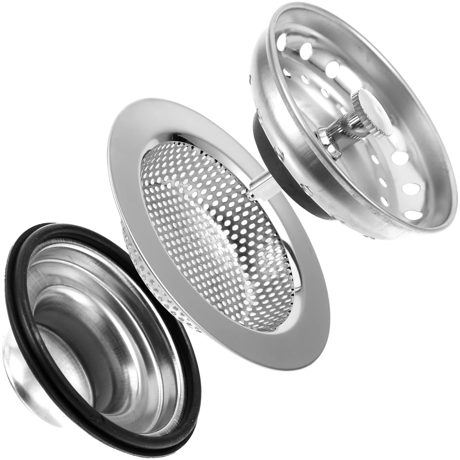 

1 Set Kitchen Sink Drain Filter Sink Food Scraps Catcher Filter Stainless Steel Sink Strainer