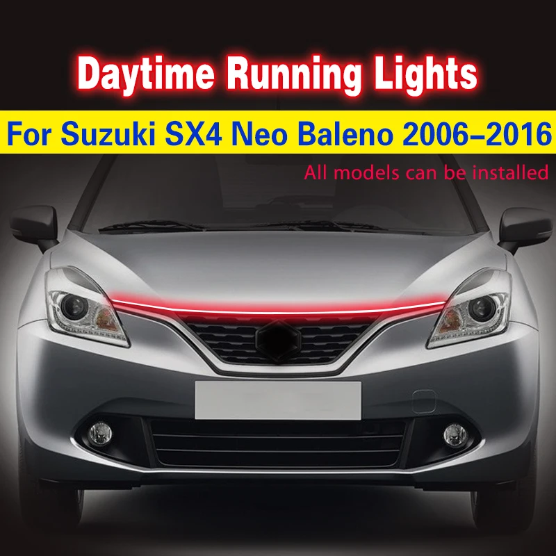 

Front Fog Light Fog Lamp For Suzuki SX4 Neo Baleno 2006-2016 DRL Daytime Running Driving Light Waterproof Flexible Foglights 12V