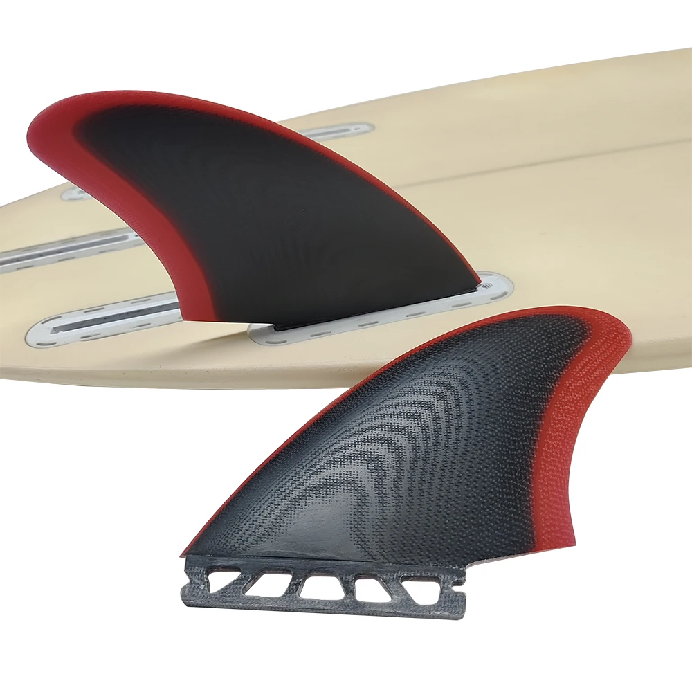 

UPSURF FUTURE Keel Fins Fiberglass Surf Twin Fins Set Single Tabs K2 Surfboard Fins Surfing Quilhas Twin Keels For Shortboard