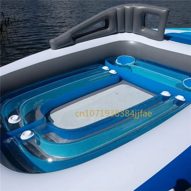 Cama Flotante 풍선형 PVC 파라 4-6 페르소나, Barco Pirata, Corte, Fila Flotante Para Varias 페르소나