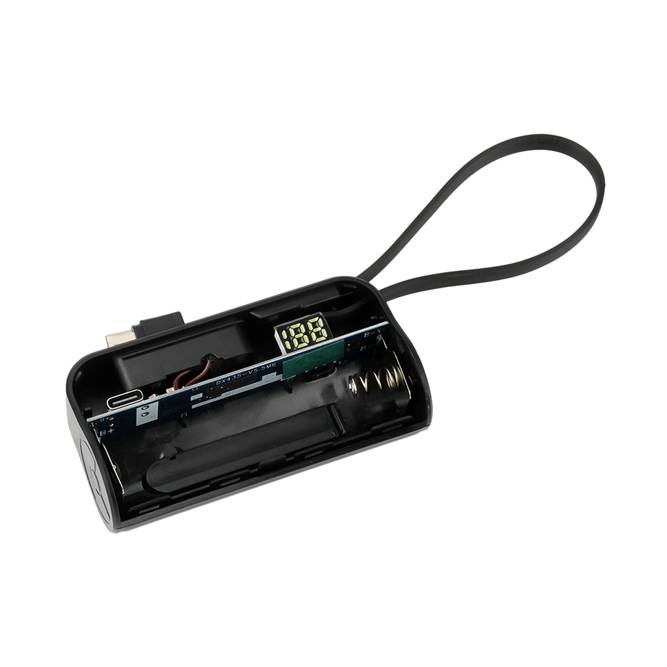 1x 21700 Mini Power Bank Case DIY Mobile Power Supply Battery Box kit Free Welding Type-C For Smart Phones Not Include Battery