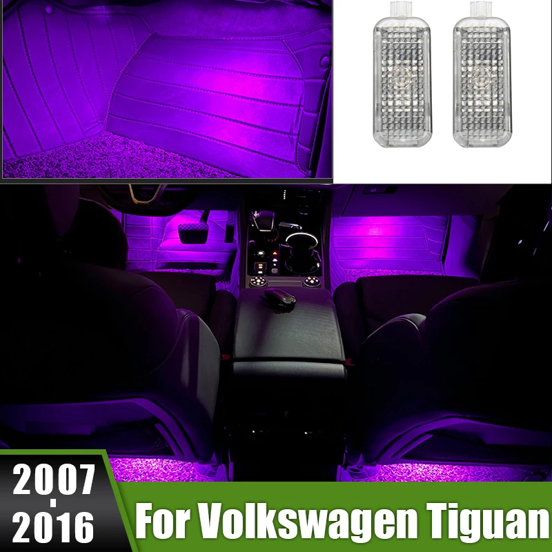 

For Volkswagen VW Tiguan MK1 5N 2007 2008 2009 2010 2011 2012 2013 2014 2015 2016 LED Car Footwell Ambient Light Atmosphere Lamp