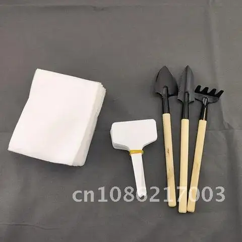 

Mini gardening plant starter tools set of 3 kit nursery pot shovel Rake Spade Plant label tags Seed growing Flowers Tools C1