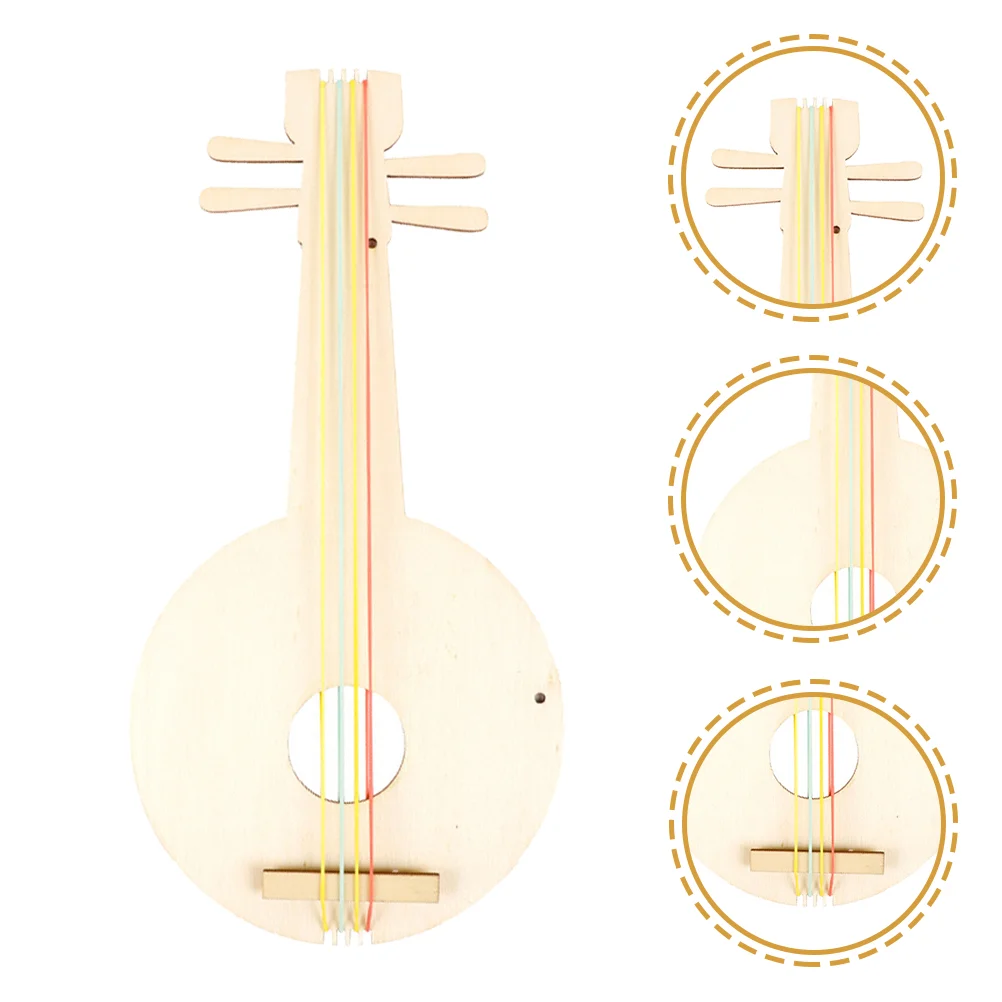 

3 Sets DIY Graffiti Lute Pipa Handmade Wood Hand-paint Pipa Musical Instrument