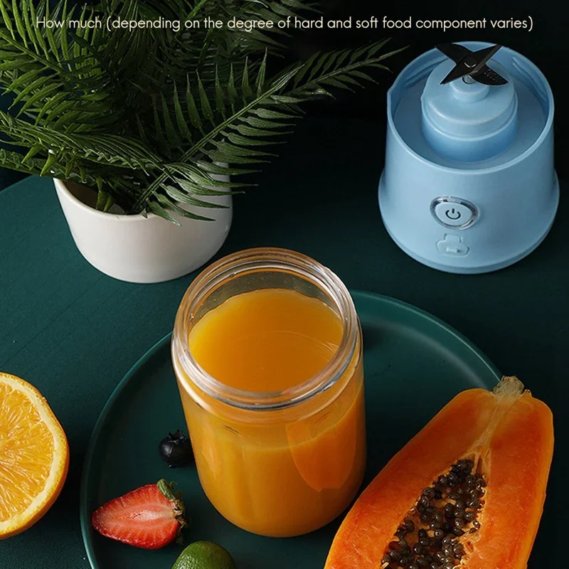 Portable Mini Electric Juicer Orange Juier Fruit Juicer Lemon Squeezer Glass Blender Smoothies Nutribullet Food 3