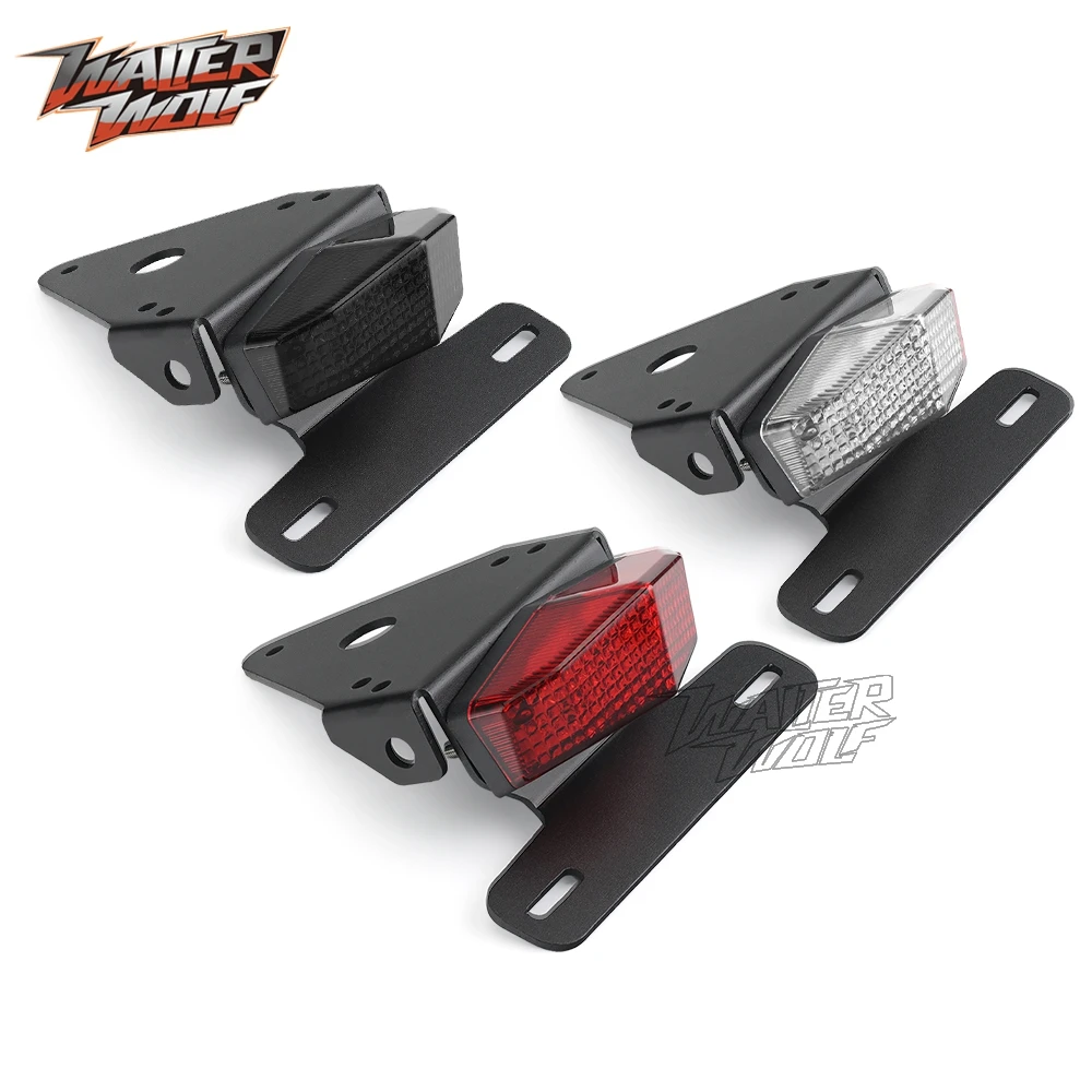 XR400 XR250 Tail Tidy License Plate Bracket LED Tail Brake Turn Signal Light For Honda XR250R XR400R XR 250 400 Motard 1996-2008 license plate holder motorcycle license plate holder motorcycle license plate motorcycle taillight