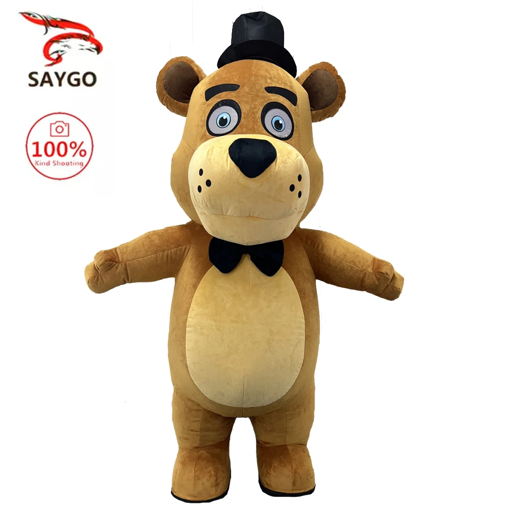 SAYGO 2m Inflatable Freddy Bear Mascot Costume Cosplay for Adult Suit Brown  Bear Role Play Dress Up Costume Party Carnival - AliExpress, image size:1000x1000