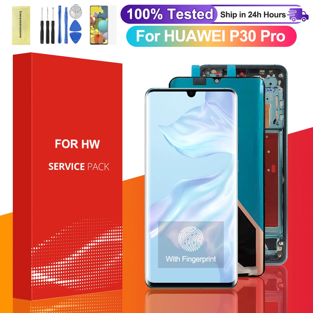 Schermo OLED Per Huawei P30 Pro VOG-L29 VOG-L09 Display LCD Touch - Foto 7