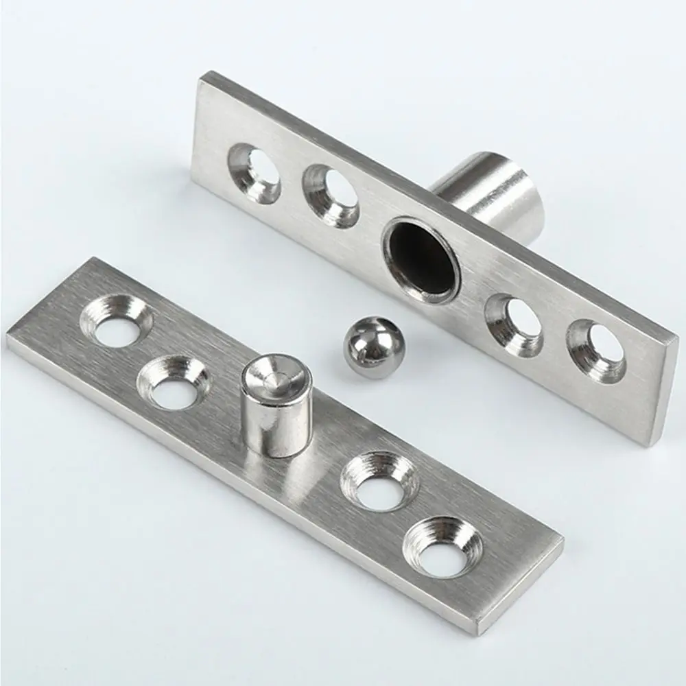 Door Pivot Hinge 75-150mm 360 Degree Rotation Up and Down Positive Axis Eccentric Shaft Location Shaft Stainless Steel Hardware stainless steel hinges door hinges