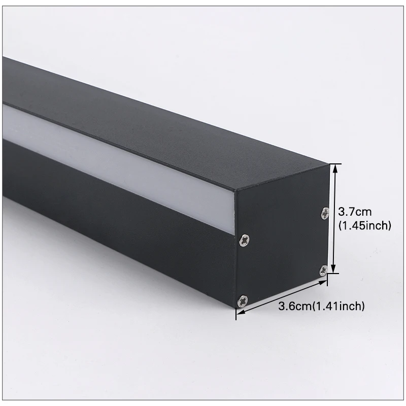 노르딕 LED 조명 벽등 IP65 정원 AC 롱 월 라이트 야외 방수 모던 롱 스트립 85-256v 야외 장식